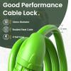 Titanker Bike Lock, 4 Feet Security Resettable Combination Coiling Bike Cable Locks with Mounting Bracket, 1/2 Inch Diameter (Green) view 3
