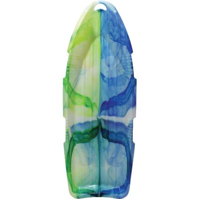 ESP 48" Day Glow Sno Cruiser Toboggan  Two-Rider Sled  Tough Polyresin, Diamond-Polished Bottom  Neon Tie Dye