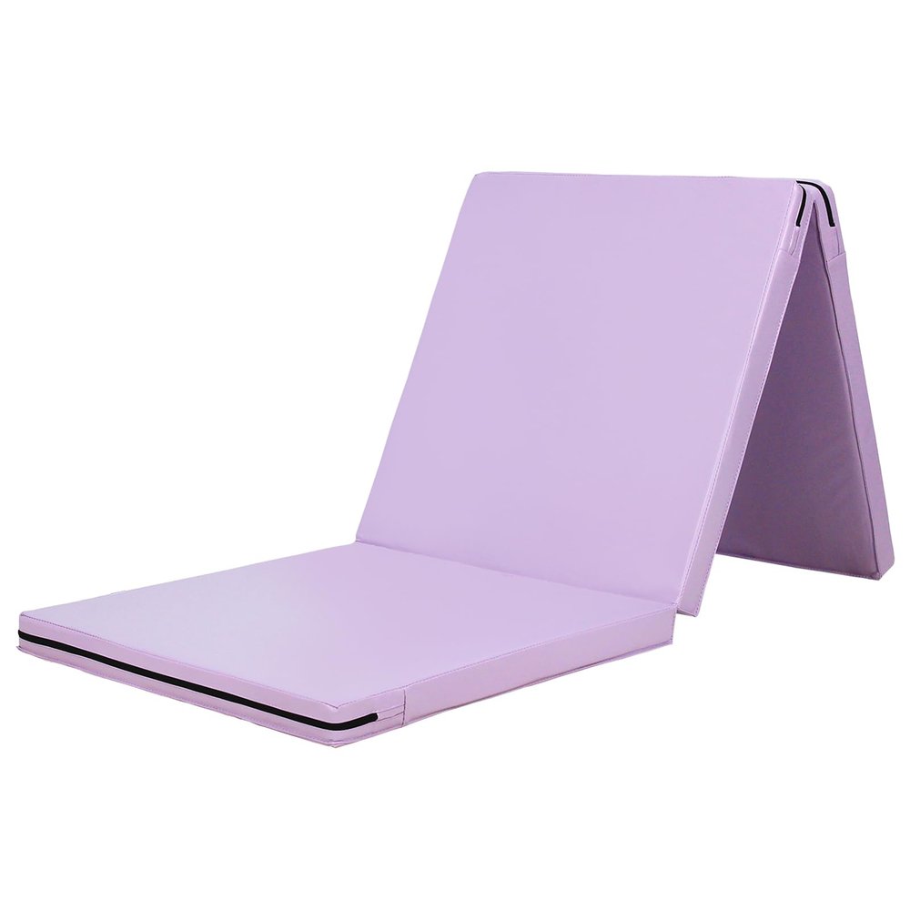 KaRaDaStyle Gymnastics Mat Folding Stretch Mats 71"x24"x2" Exercise Muscle Training Children Play Horizontal Bar Mat Yoga Sports Soundproof Home Use (Purple)