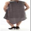 Bar III Womens Satin Asymmetric Cocktail Dress Taupe M view 2