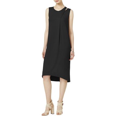 Bar III Womens Hi-Low Sleeveless Casual Dress Black S