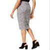 Bar III Womens Draped Faux-Wrap Pencil Skirt Gray S view 2