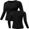 NELEUS Women's 3 Pack Workout Running Shirt,8021,Black,Grey,Blue,S,Tag M view 3