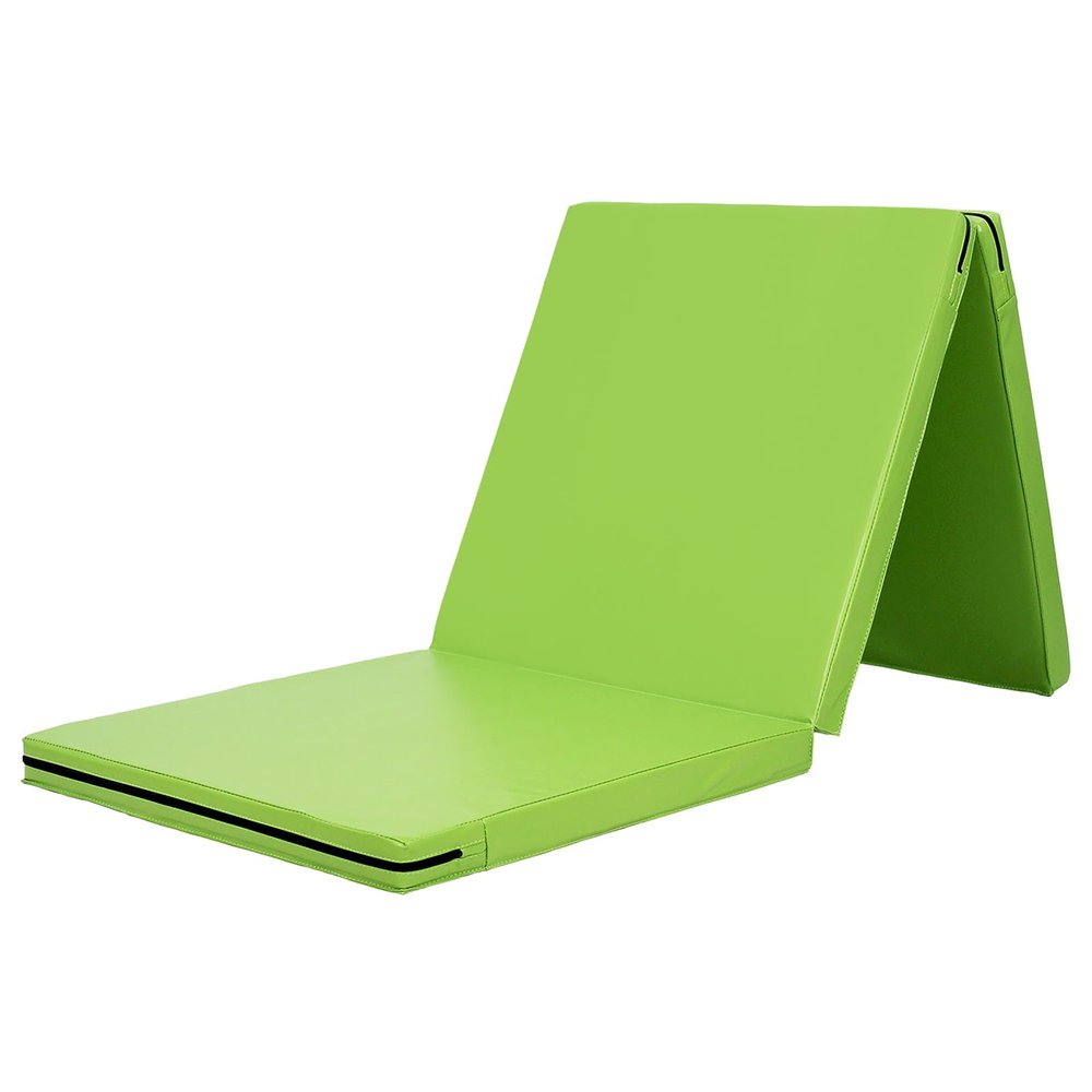 KaRaDaStyle Gymnastics Mat Folding Stretch Mats 71"x24"x2" Exercise Muscle Training Children Play Horizontal Bar Mat Yoga Sports Soundproof Home Use (Green)