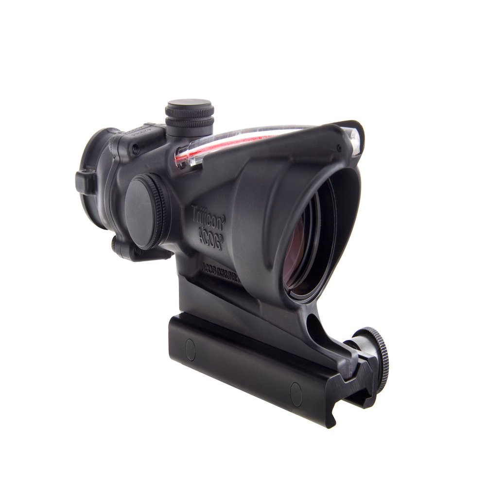 Trijicon 4x32 ACOG with Red Horseshoe/Dot M855 RCO Reticle and Thumbscrew Mount