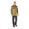 5.11 Tactical Men's Endeavor Long Sleeve Flannel Shirt, Kangaroo Plaid, XS 72468 view 4