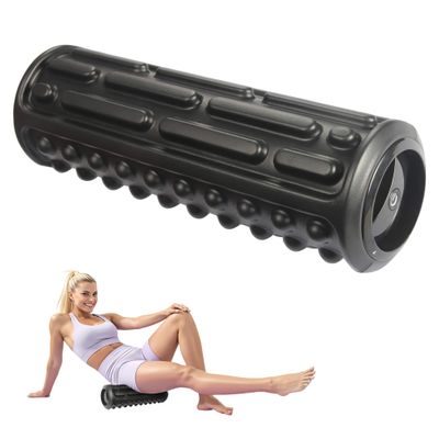 Aurora Health & Beauty Vibrating Foam Roller Massager - 3-Speed Deep Tissue Therapy for Muscle Recovery & Pain Relief, Portable Ergonomic Design