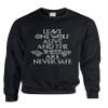 ALLNTRENDS Adult Sweatshirt Leave One Wolf Alive Sheep are Never Safe (3XL, Black) view 1