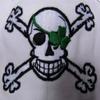 AES Shamrock Pirate Jolly Roger Blarney Bones Irish White Embroidered Cap Hat view 4