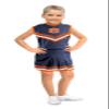 Little King NCAA Toddler/Youth Girls Team 2 Piece Cheer Dress-Auburn-Y6 (XS) view 1