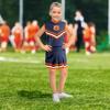 Little King NCAA Toddler/Youth Girls Team 2 Piece Cheer Dress-Auburn-Y6 (XS) view 2