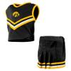 Little King NCAA Toddler/Youth Girls Team 2 Piece Cheer Dress-Iowa-4T view 3