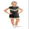 Little King NCAA Toddler/Youth Girls Team 2 Piece Cheer Dress-Purdue Boilermakers-4T view 1