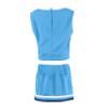 Little King NCAA Toddler/Youth Girls Team 2 Piece Cheer Dress-North Carolina Tar Heels-4T view 4