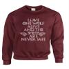 ALLNTRENDS Adult Sweatshirt Leave One Wolf Alive Sheep are Never Safe (2XL, Maroon) view 1