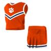 Little King NCAA Toddler/Youth Girls Team 2 Piece Cheer Dress-Clemson Tigers-4T view 3