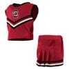 Little King NCAA Toddler/Youth Girls Team 2 Piece Cheer Dress-South Carolina Gamecocks-4T view 3