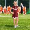 Little King NCAA Toddler/Youth Girls Team 2 Piece Cheer Dress-Indiana Hoosiers-3T view 2
