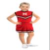 Little King NCAA Toddler/Youth Girls Team 2 Piece Cheer Dress-Nebraska Cornhuskers-2T view 1