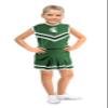 Little King NCAA Toddler/Youth Girls Team 2 Piece Cheer Dress-Michigan State Spartans-3T view 1