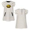 Little King NCAA Toddler Girls Short Sleeve Striped Dress-French Terry with Embroidered Team Logo-Iowa-Black Trim-4T view 4