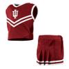 Little King NCAA Toddler/Youth Girls Team 2 Piece Cheer Dress-Indiana Hoosiers-2T view 2