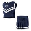 Little King NCAA Toddler/Youth Girls Team 2 Piece Cheer Dress-Penn State Nittany Lions-4T view 3
