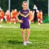 Little King NCAA Toddler/Youth Girls Team 2 Piece Cheer Dress-LSU Tigers-3T view 2