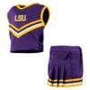 Little King NCAA Toddler/Youth Girls Team 2 Piece Cheer Dress-LSU Tigers-2T view 2