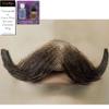 M10 Small English Mustache Color Black - Lacey Wigs Human Hair Gentleman Victorian Downton Abbey Lace Backed Hand Made Facial Bundle w/Spirit Gum and Remover, MaxWigs Costume Wig Care Guide view 3