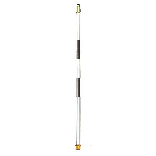 1/2" STRIPED REGULATION FIBERGLASS FLAGSTICKS (7FT BLACK/WHITE)