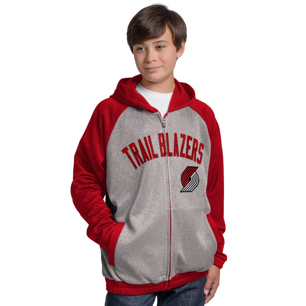 G-III Boys' Legend Hooded Track Jacket, Gray, Large