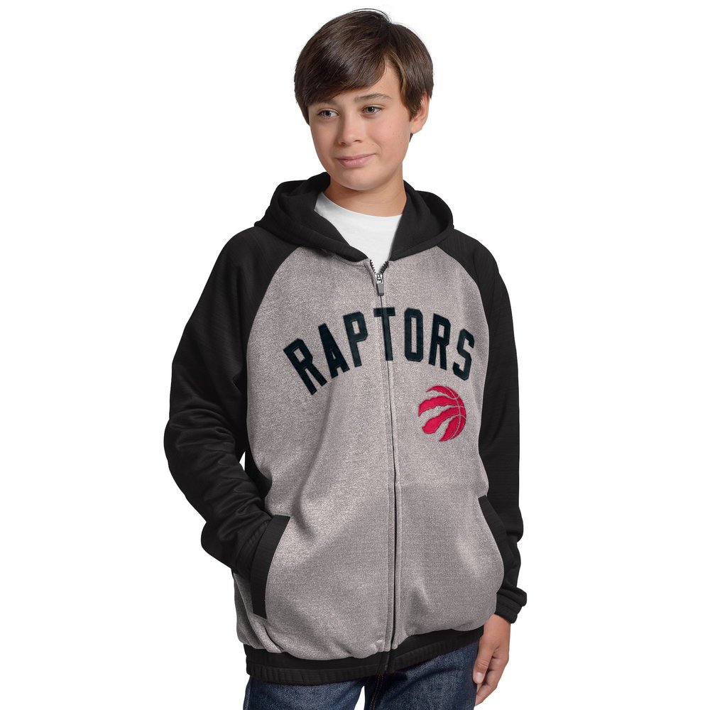 G-III Boys' Legend Hooded Track Jacket, Gray, Medium