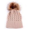 BiggerStore Baby Toddler Infant Boys Girls Knitted Caps Cute Crochet Warm Winter Hat with Pom Pom (Khaki) view 1