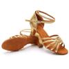 SWDZM Women's Latin Dance Shoes Satin Ballroom Salsa Performence Practice Dance Shoes,Heel-5CM,EM213 Gold 5.5 US view 4
