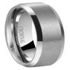 CROWNAL 6mm 8mm 10mm Tungsten Carbide Wedding Band Ring for Men Women in Comfort Fit Beveled Edges and Matte Finish Size 5 To 17 (8mm,14.5) view 1