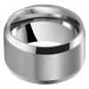 CROWNAL 6mm 8mm 10mm Tungsten Carbide Wedding Band Ring for Men Women in Comfort Fit Beveled Edges and Matte Finish Size 5 To 17 (8mm,14.5) view 2