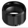 6mm 8mm 10mm Black Tungsten Wedding Band Ring Men Women Matte Finish Beveled Edges Comfort Fit Size 5 To 17 (8mm,7) view 2