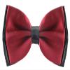 Flairs New York Little Gentleman's Kids Bow Tie (Crimson Red/Black [2 Tones]) view 1