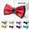 Flairs New York Little Gentleman's Kids Bow Tie (Crimson Red/Black [2 Tones]) view 2