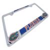 Elektroplate Officially Licensed  University of Florida Alumni Chrome Metal License Plate Frame with 3D Logos affixed | Premium Metal Car Tag Holder | Weather-Proof Automotive Accessory view 3