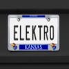Elektroplate Officially Licensed  University of Kansas Jayhawks Chrome Metal License Plate Frame with 3D Logos affixed | Premium Metal Car Tag Holder | Weather-Proof Automotive Accessory view 2