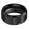 6mm 8mm 10mm Black Tungsten Wedding Band Ring Men Women Matte Finish Beveled Edges Comfort Fit Size 5 To 17 (6mm,9.5) view 2