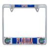 Elektroplate Officially Licensed  University of Florida Gators Chrome Metal License Plate Frame with 3D Logos affixed | Premium Metal Car Tag Holder | Weather-Proof Automotive Accessory view 1