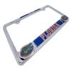 Elektroplate Officially Licensed  University of Florida Gators Chrome Metal License Plate Frame with 3D Logos affixed | Premium Metal Car Tag Holder | Weather-Proof Automotive Accessory view 3