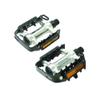 Dresco 5250800 Set Pedals MTB Metal, Chrome/Black view 1