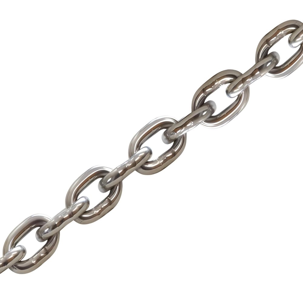MarineNow 1/2" G43 ISO AISI 316 Marine Grade Stainless Steel Anchor Chain | Mirror Polished Finish | Marine Grade | ISO G43 (30 ft)