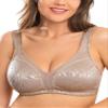 Wingslove Women's Full Coverage Non Padded Comfort Minimizer Wire-Free Bra Plus Size(Toffee,38DD) view 2