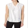 Intensity Womens Dazzle V-Neck Side Panel Basketball Jersey, White/Vegas, X-Large view 1