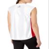 Intensity Womens Dazzle V-Neck Side Panel Basketball Jersey, White/Scarlet, X-Large view 2